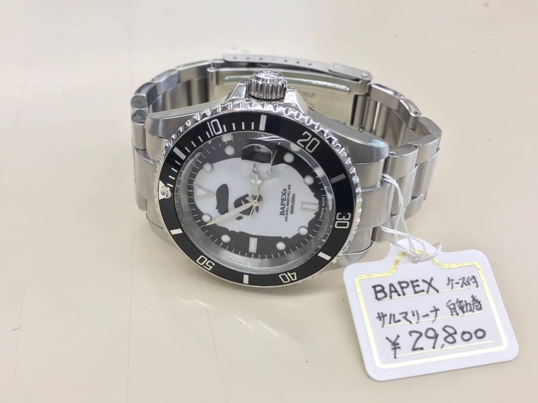 ア・ベイシング・エイプの腕時計です。 （A BATHING APE BAPEX ｻﾙﾏﾘｰﾅ 